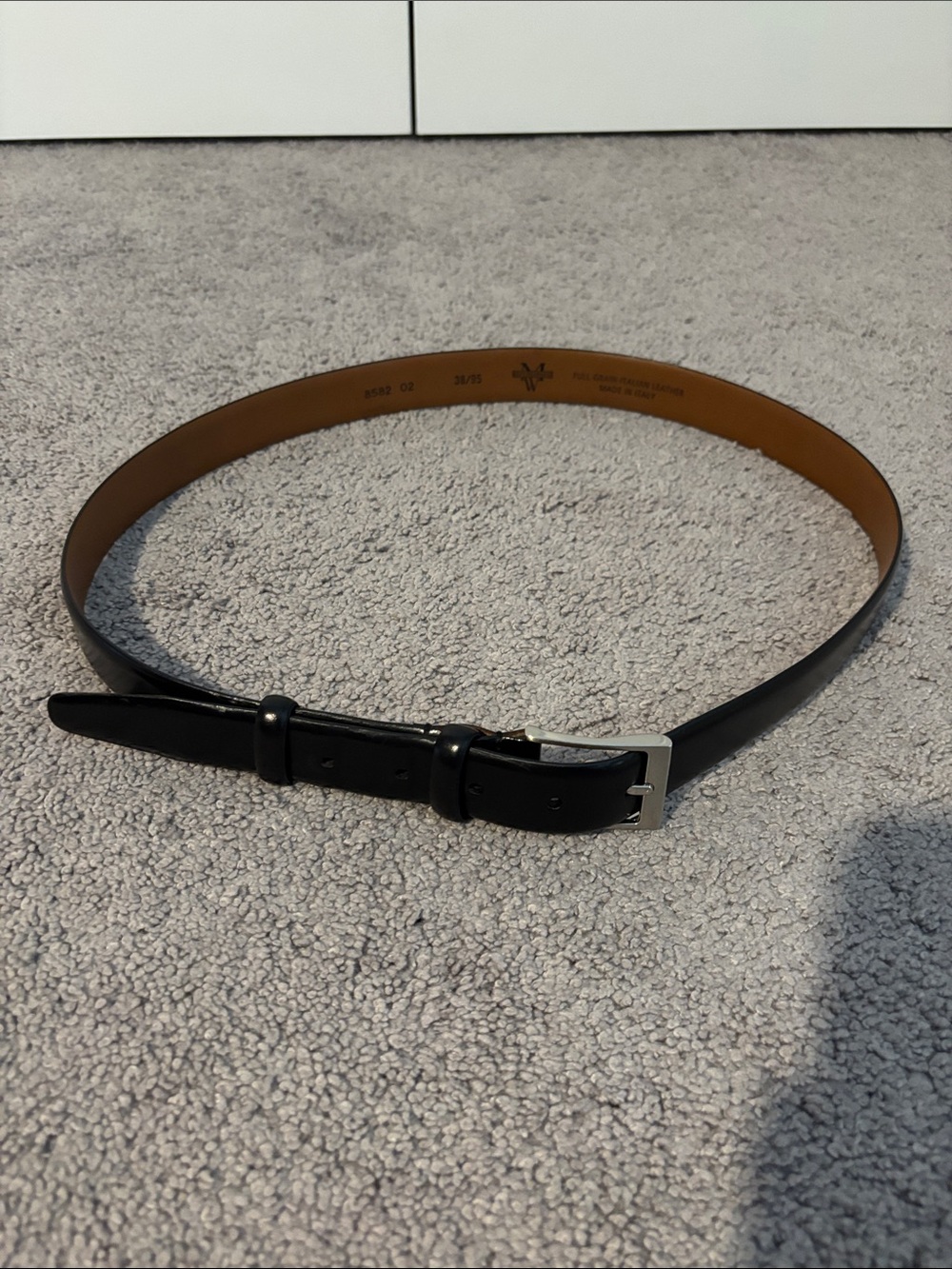 Classic Men’s Wearhouse Black Leather Men’s Belt